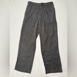 NWT H&M Men's Black Marbled Relaxed Fit Elastic Waistband Pants Size S #1625